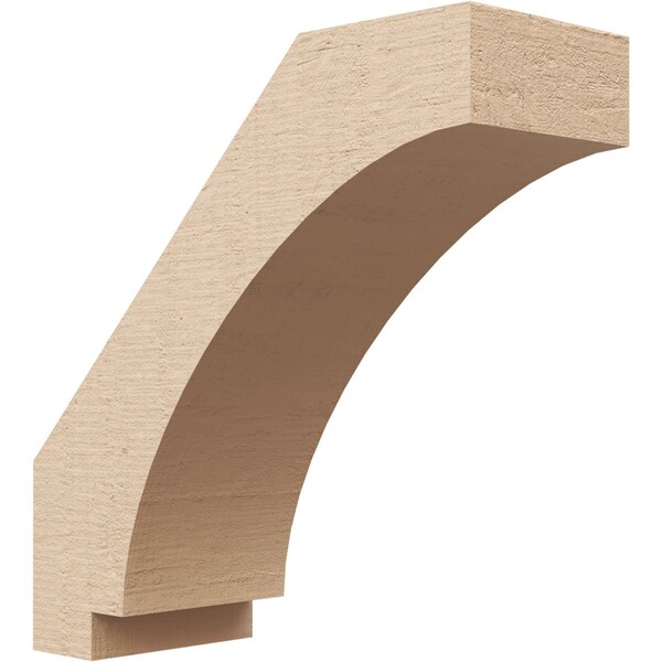 Ekena Millwork 3-inch W x 8-inch D x 8-inch H Imperial Rough Cedar Woodgrain TimberThane Knee Brace, Primed BRCUR03X08X08IMPRCPR - main